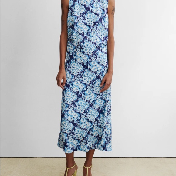 Rachel Comey Dresses & Skirts - Rachel Comey Blue and White Halter Sundress Midi